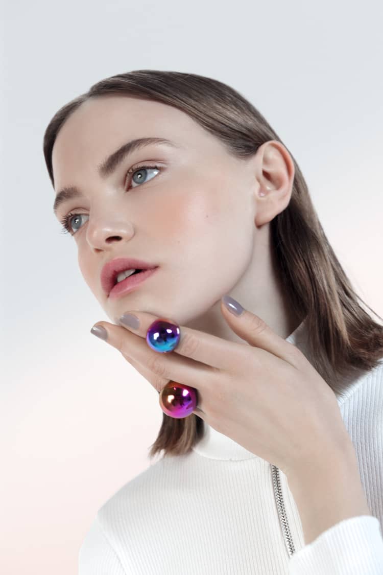 Bague Dôme Holographique