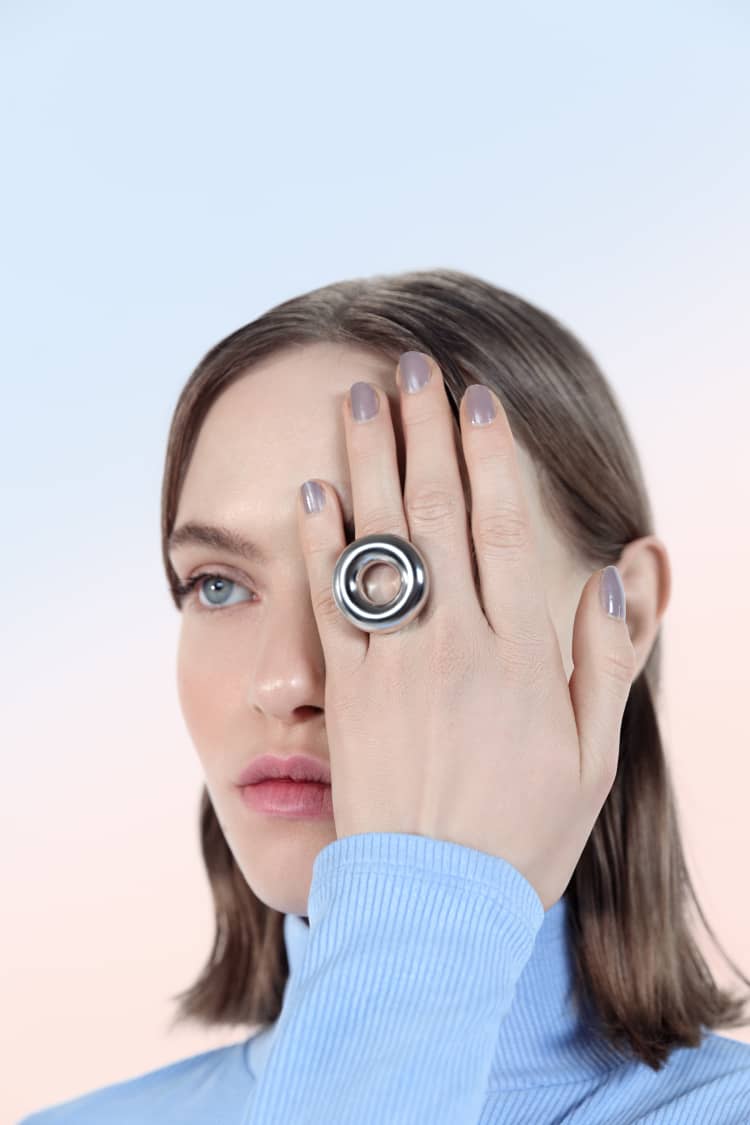 Bague Donut en Argent