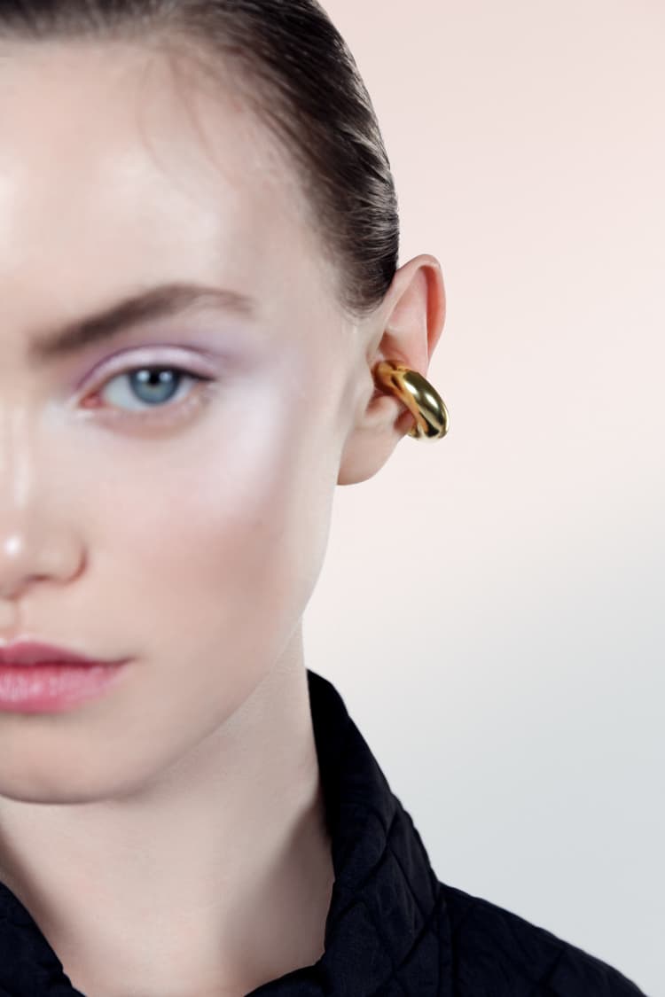 Ear cuff épais en or