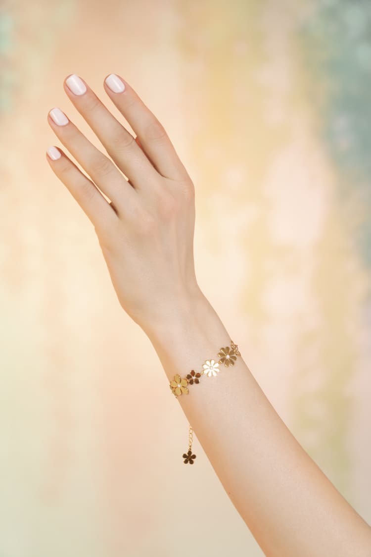 Bracelet Fleur en Or