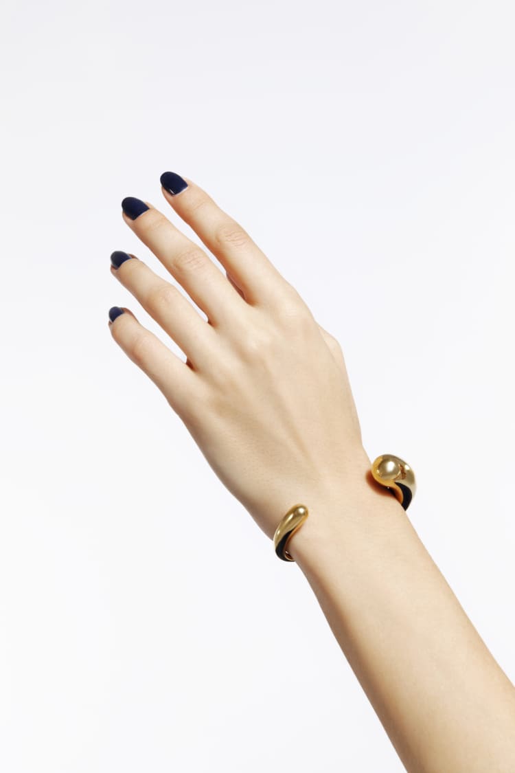 Bracelet jonc torque en or