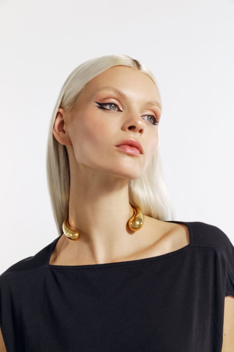 Collier torque en or