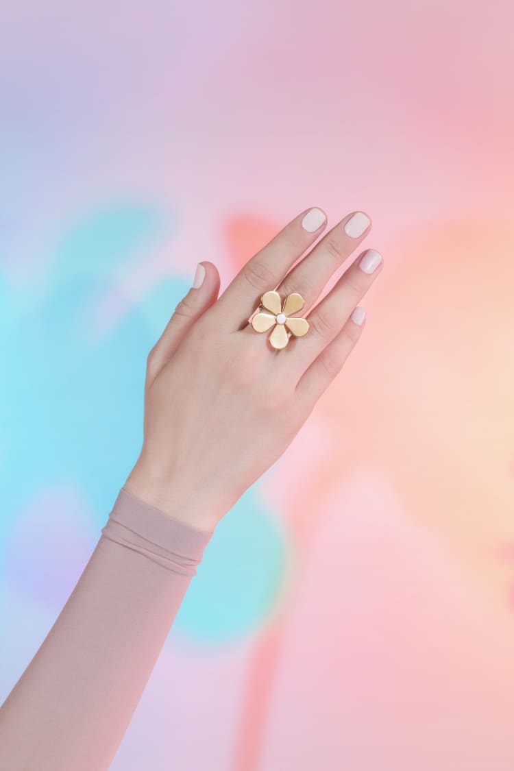 Bague Fleur en Or