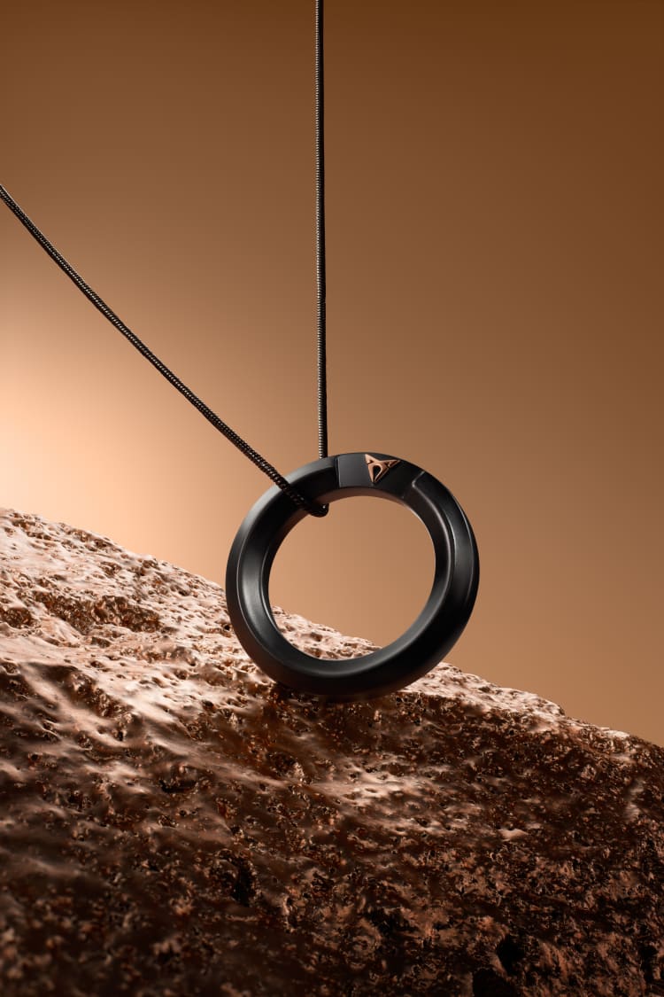 MAM | CUPRA Bague technique en ruthénium avec des détails en cuivre