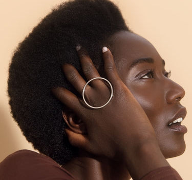 Bague ronde en argent