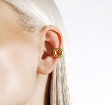 Ear cuff d’oreille Donut en or