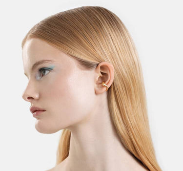 earcuff organique à capuche en or
