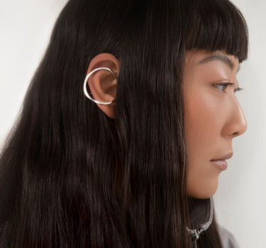 Ear cuff circulaire parfait en argent