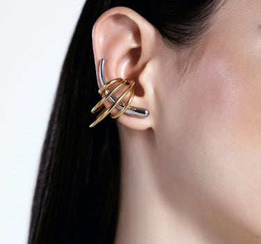Ensemble en argent comprenant un ear climber et des ear cuffs