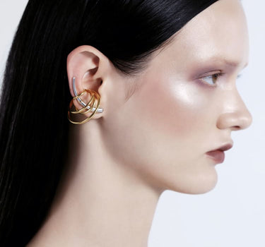 Ensemble en argent comprenant un ear climber et des ear cuffs