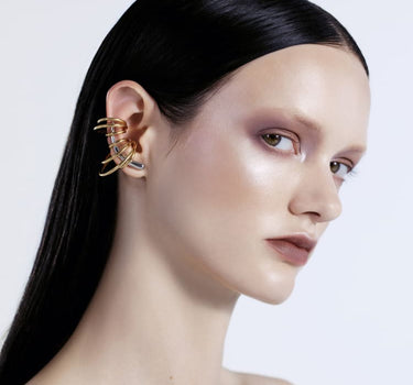 Parure en or comprenant un ear climber et des ear cuffs