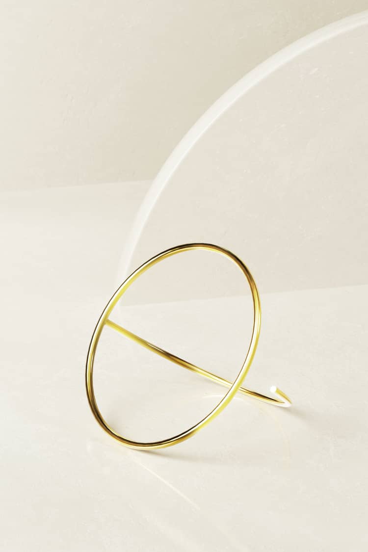 Bracelet rond en or