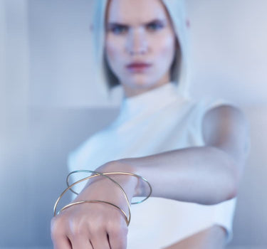 Bracelet spirale en or