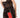 Pochette transparente bandoulière rouge