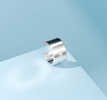 Ear cuff d’oreille ronde en argent