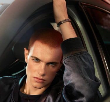 MAM | CUPRA Bracelet paramétrique taille L en ruthénium avec des détails en cuivre