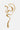 Grand ear cuff doré aux formes liquides