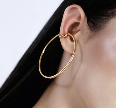 Grande ear cuff d’oreille en or