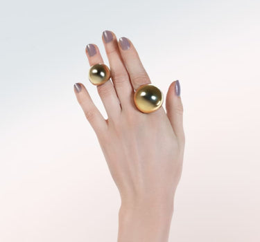 Bague dôme en or