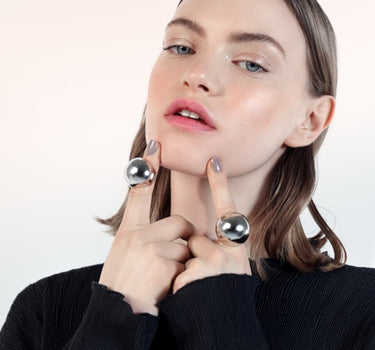 Bague dôme en argent