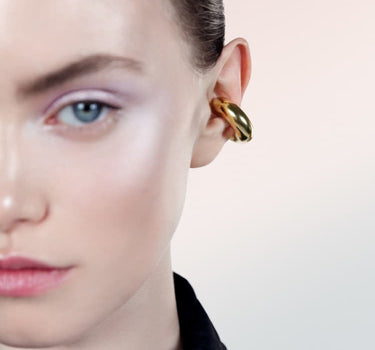 Ear cuff épais en or
