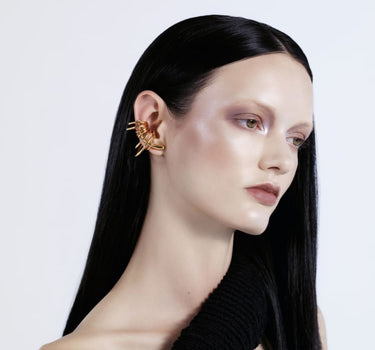 Parure en or comprenant un ear climber et des ear cuffs