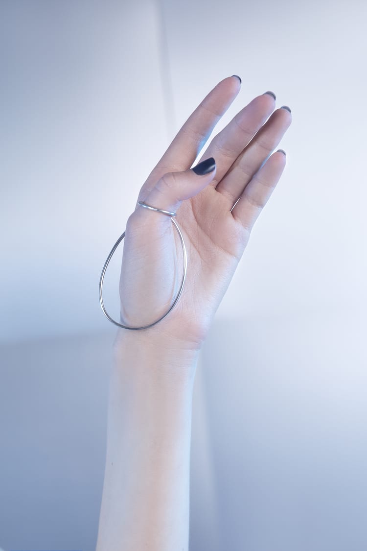 Bague cercle en argent