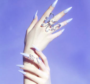 Bague midi papillon en argent