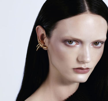 Ensemble en argent comprenant un ear climber et des ear cuffs