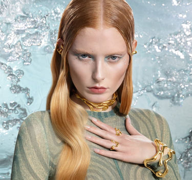 bague asymétrique en or