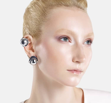 Ear cuff à boule Casa Batlló en argent