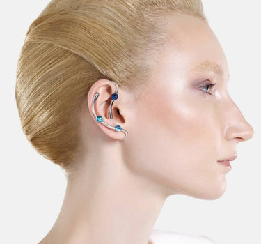Ear cuff complet Casa Batlló en argent