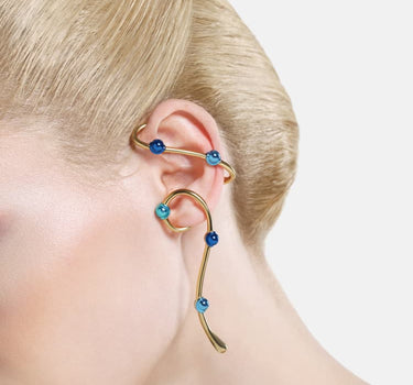 Ear cuff pendant Casa Batlló en or