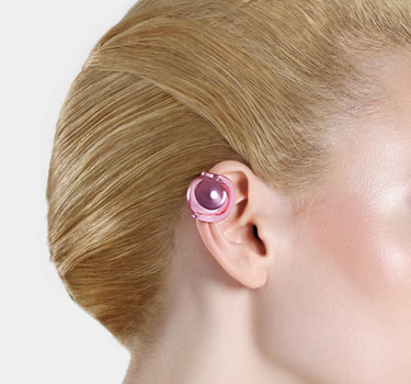 Ear cuff à boule Casa Batlló en rose