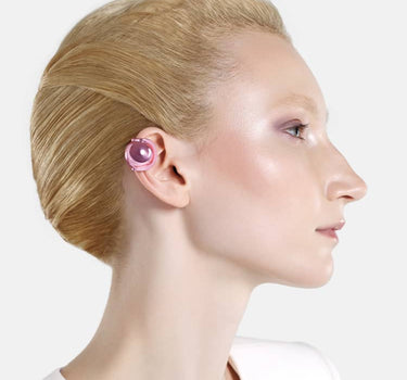 Ear cuff à boule Casa Batlló en rose