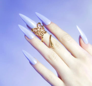 Bague de phalange pour ongle papillon en or