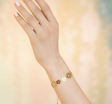 Bracelet Fleur en Or