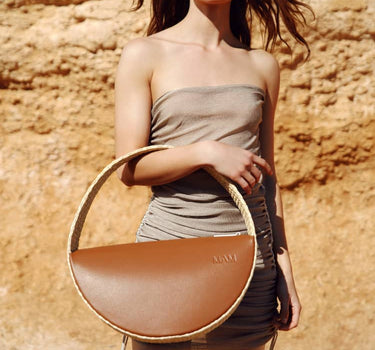 Sac rond moyen en raphia