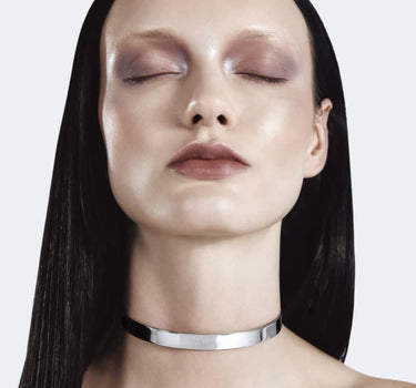 Choker simple et épais en argent