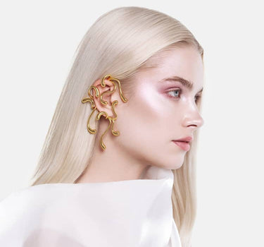 Ear cuff d’oreille complète Multi-Goutte - Or