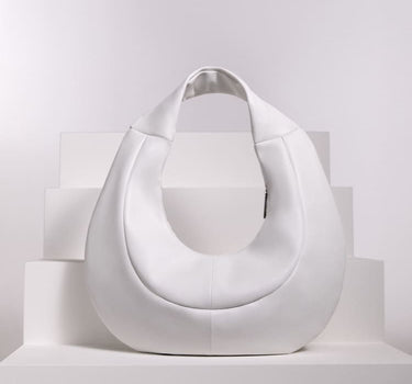 Sac à main en cuir recyclé blanc
