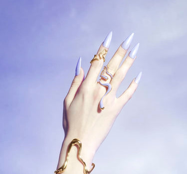 Bague de phalange Liquid en or