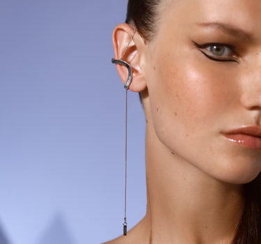 Cuff d’oreille unique en argent
