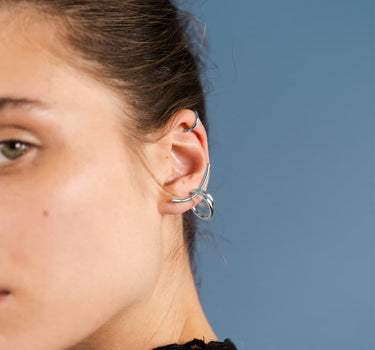 Ensemble de bijoux ear cuffs en argent