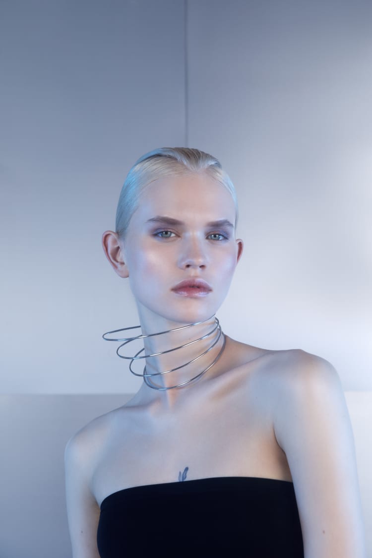 Collier ras-du-cou en argent