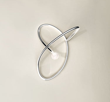 Ear cuff en argent avec perle