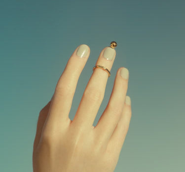 Bague clou en or