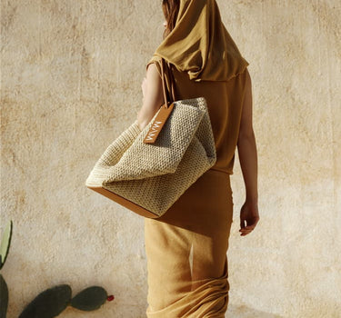Sac à main en raphia