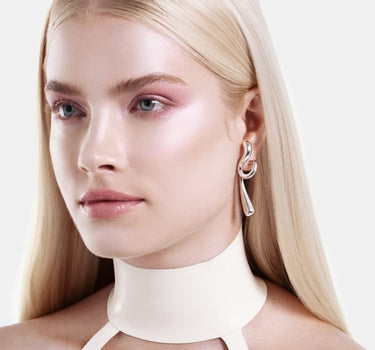 Grandes boucles d’oreilles Goutte Torsadée - Argent