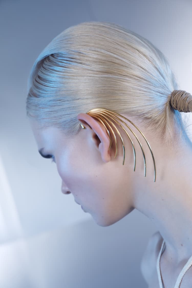 Ear cuff en or à enrouler